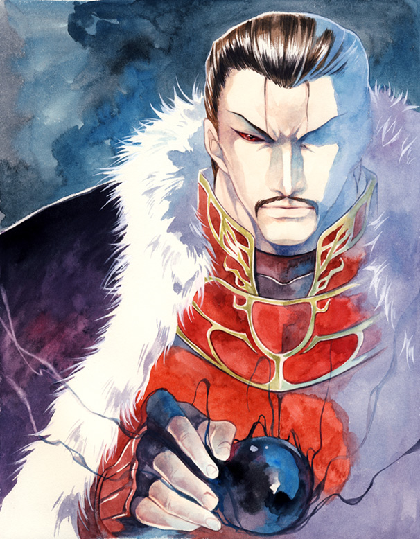 1boy, brown_hair, cape, facial_hair, fingerless_gloves, fire_emblem, fire_emblem:_mystery_of_the_emblem, gloves