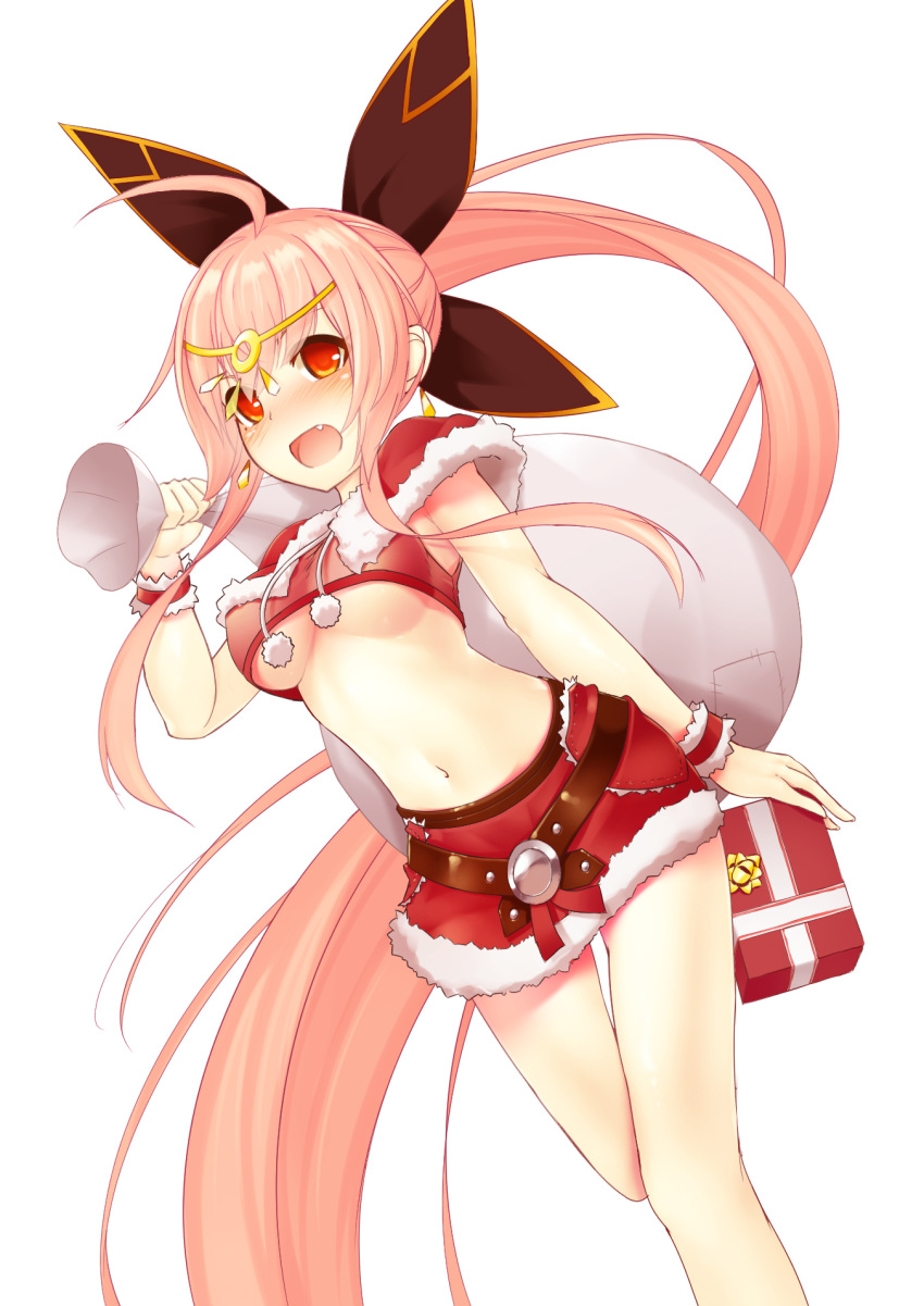 1girl, ahoge, bangs, blush, bow, breasts, capelet, circlet