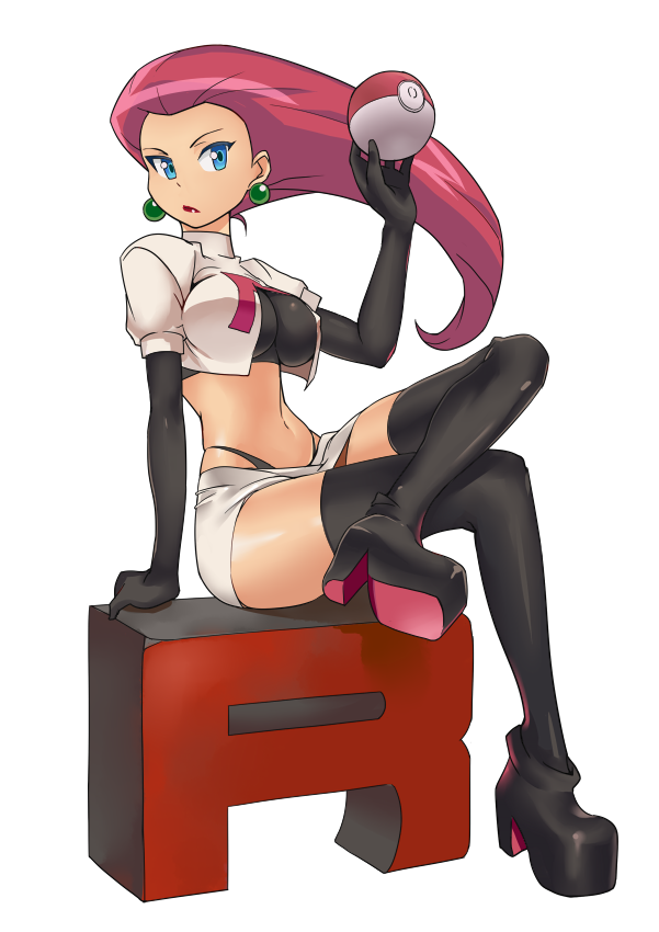 1girl, black_gloves, blue_eyes, boots, breasts, curry_(dbt), earrings, elbow_gloves