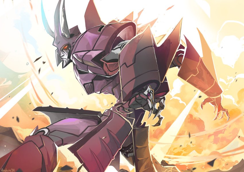 1boy, andern3ll, claws, cyclonus, decepticon, horns, mecha, no_humans