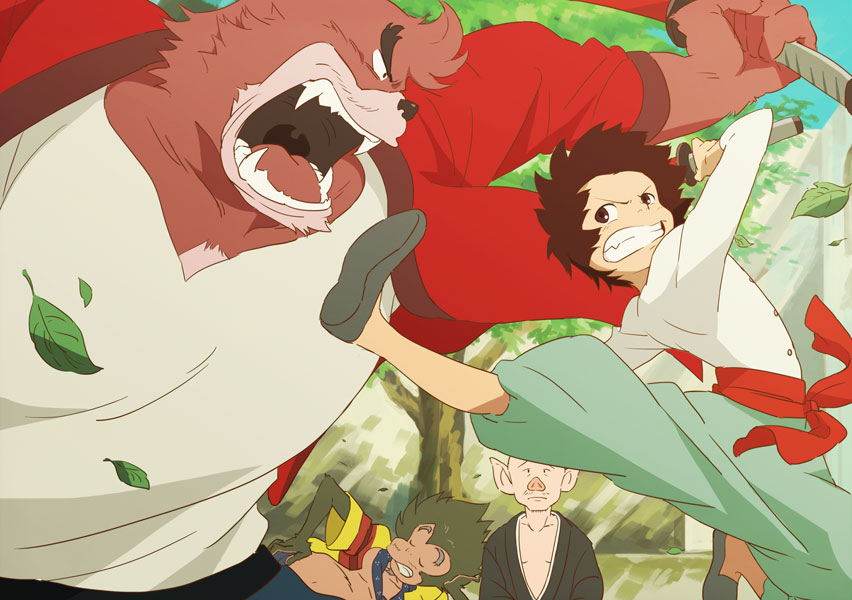 4boys, bakemono_no_ko, kumatetsu, kyuuta_(bakemono_no_ko), male_focus, multiple_boys, tagme, walrus-ruin