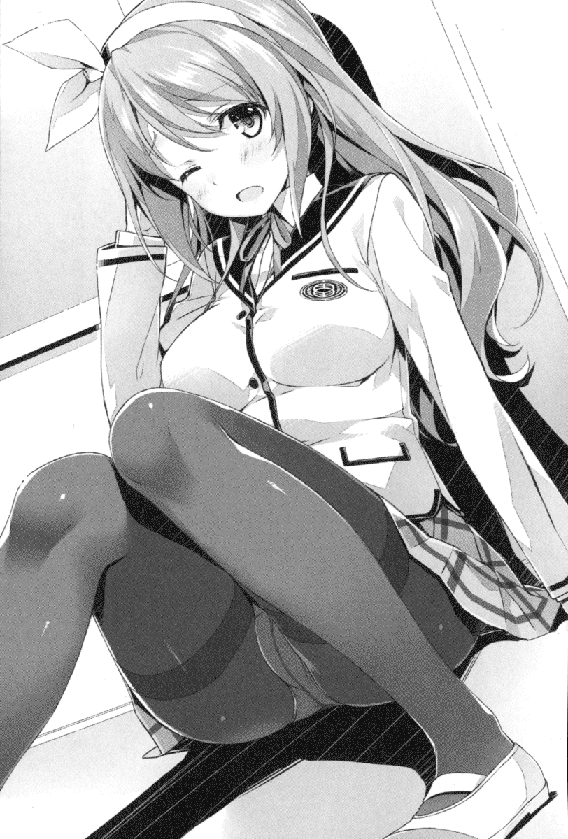 1girl, blazer, blush, hairband, highres, ideologue!, long_hair, looking_at_viewer