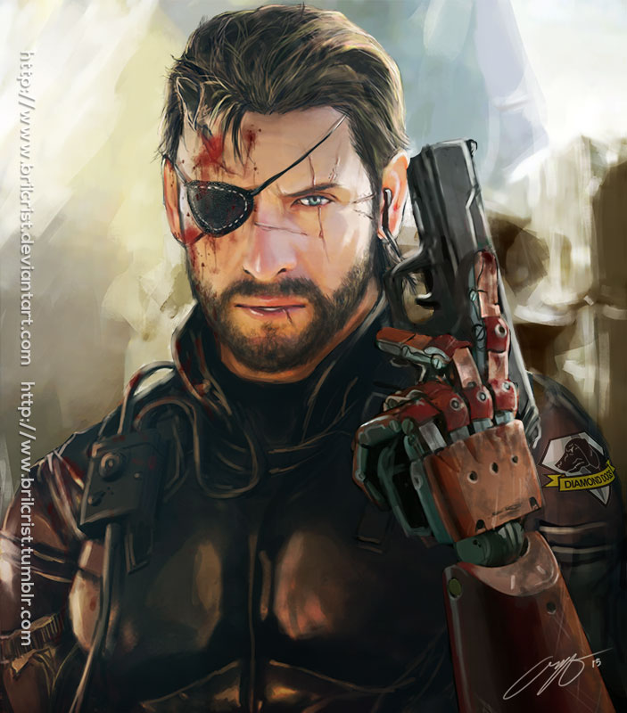 1boy, beard, blood, blood_on_face, blue_eyes, brilcrist, brown_hair, emblem