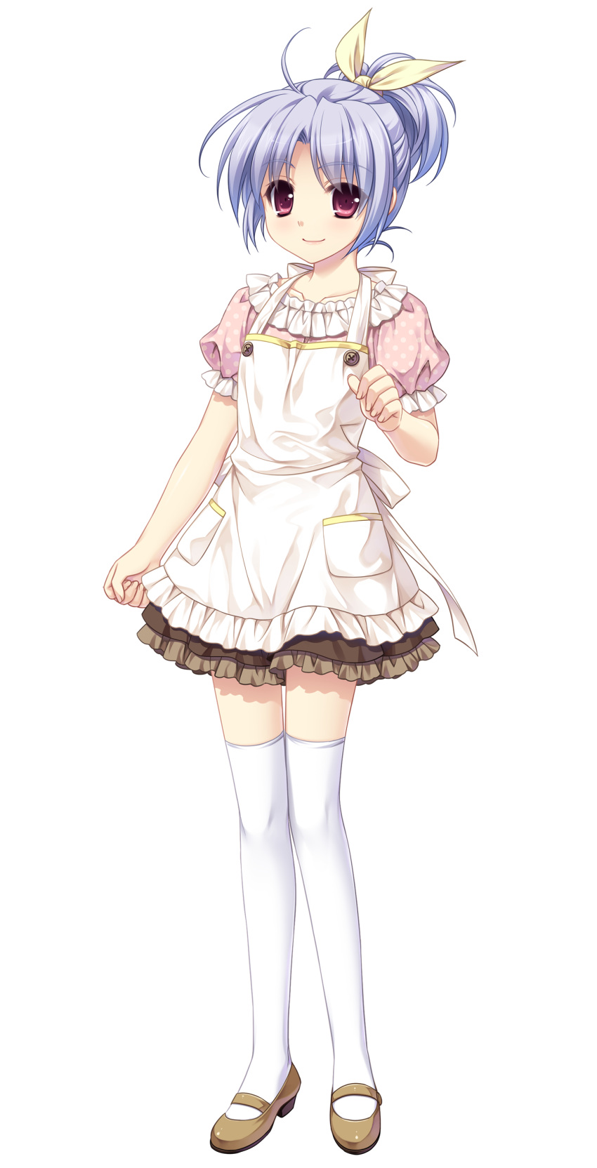 '&amp;'_-sora_no_mukou_de_sakimasu_you_ni-, 1girl, absurdres, apron, detached_sleeves, full_body, highres, kusui_riko