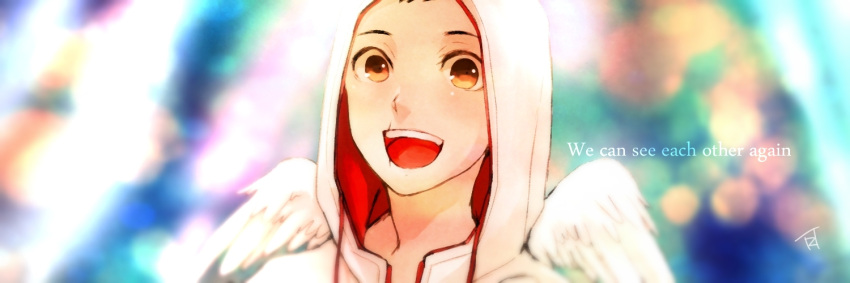 1boy, angel_wings, assassin's_creed_(series), desmond_miles, english, hood, male_focus, scar