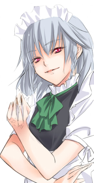 fujisawa_aya, izayoi_sakuya, kanda_aya, touhou