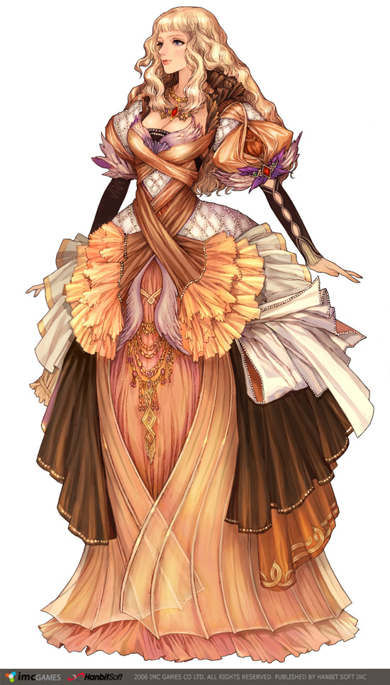 breasts, cleavage, costume, dress, elementalist, gown, granado_espada, jewelry