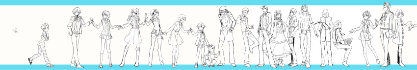 6+boys, 6+girls, absurdres, aegis, aegis_(persona), amada_ken, android, aragaki_shinjirou