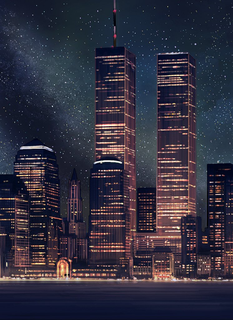 arch, aurora, blurry, building, car, city, city_lights, cityscape
