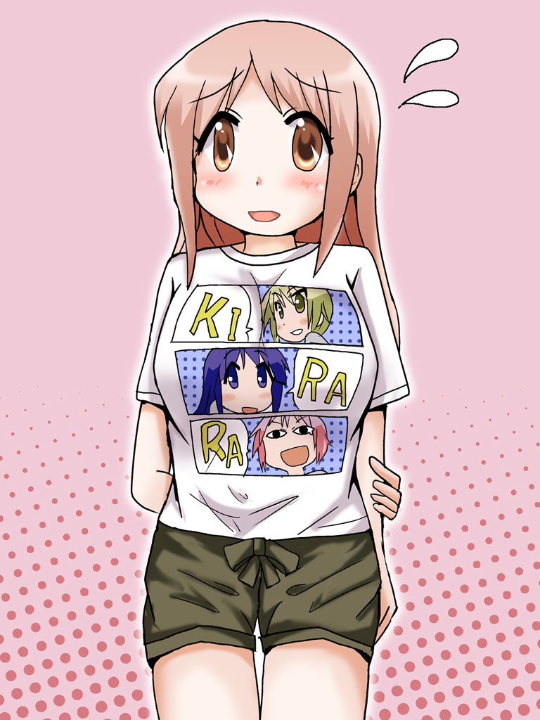 1girl, aikawa_chiho, brown_hair, hinata_yukari, ichii_yui, long_hair, nonohara_yuzuko, yuyushiki
