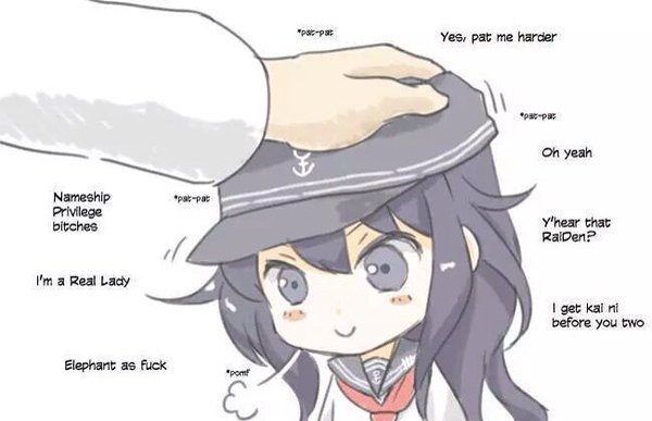 1girl, admiral_(kantai_collection), akatsuki_(kantai_collection), blush, english, fake_translation, hat, kantai_collection