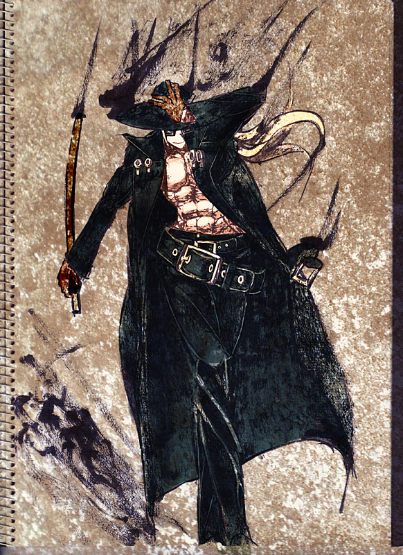 belt, blonde_hair, gloves, guilty_gear, hat, johnny, johnny_(guilty_gear), kenja_tori