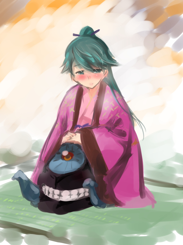 1girl, blush, eyes, houshou_(kantai_collection), i-class_destroyer, isshitaira, japanese_clothes, kantai_collection