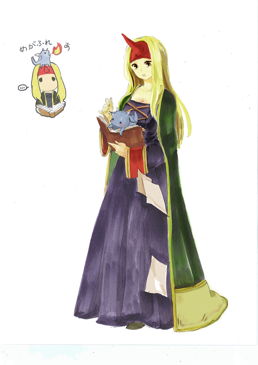 1girl, blonde_hair, final_fantasy, final_fantasy_tactics, highres, jolin0323, long_hair, robe