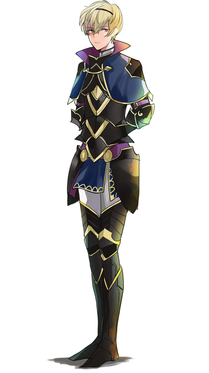 1boy, 2am2, armor, armored_boots, blonde_hair, boots, cape, fire_emblem
