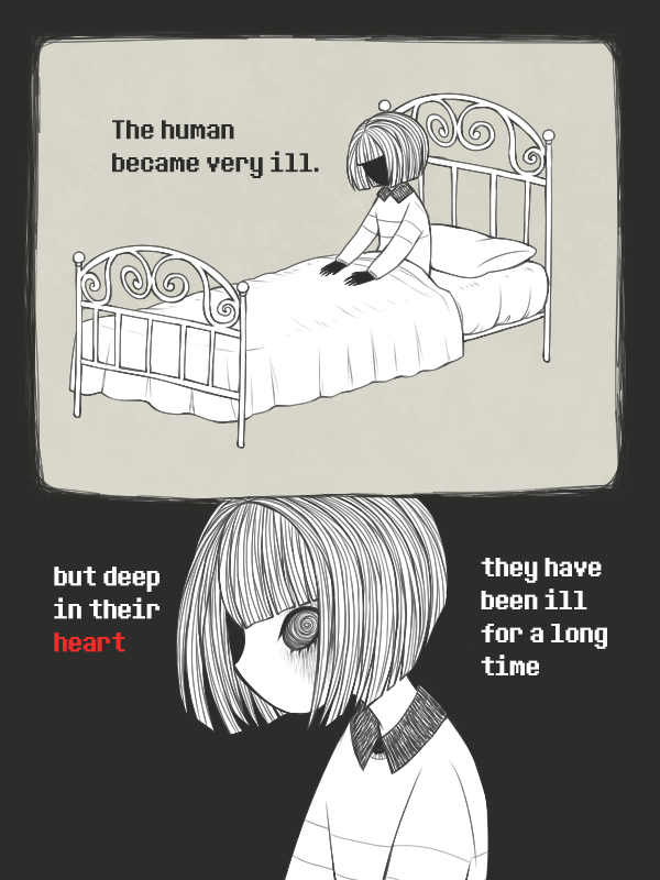 androgynous, chara_(undertale), collared_shirt, comic, crazy_eyes, eleanor, english, shirt
