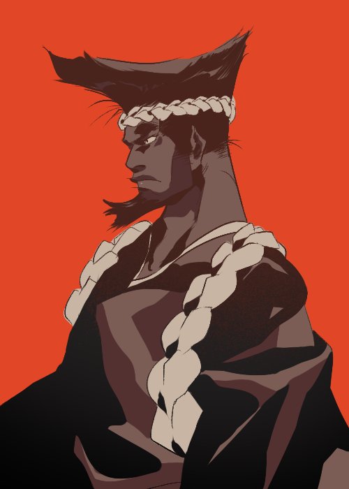 1boy, beard, black_hair, bleach, cwid, facial_hair, kotsubaki_sentarou, monochrome