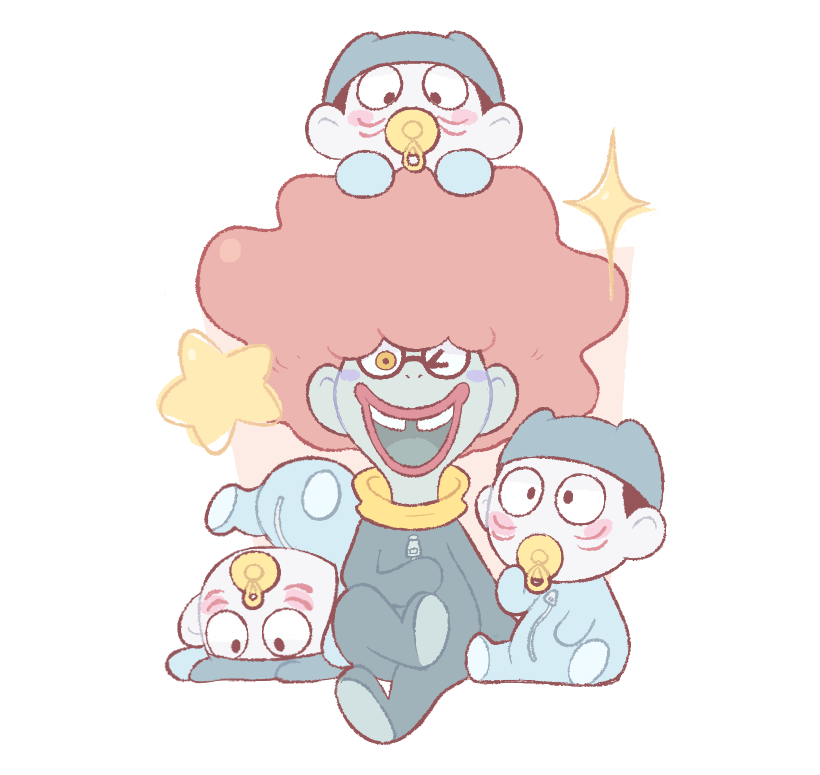 4boys, ad_youkai, baby, kflamingo, lips, looking_at_viewer, male_focus, mister_movien