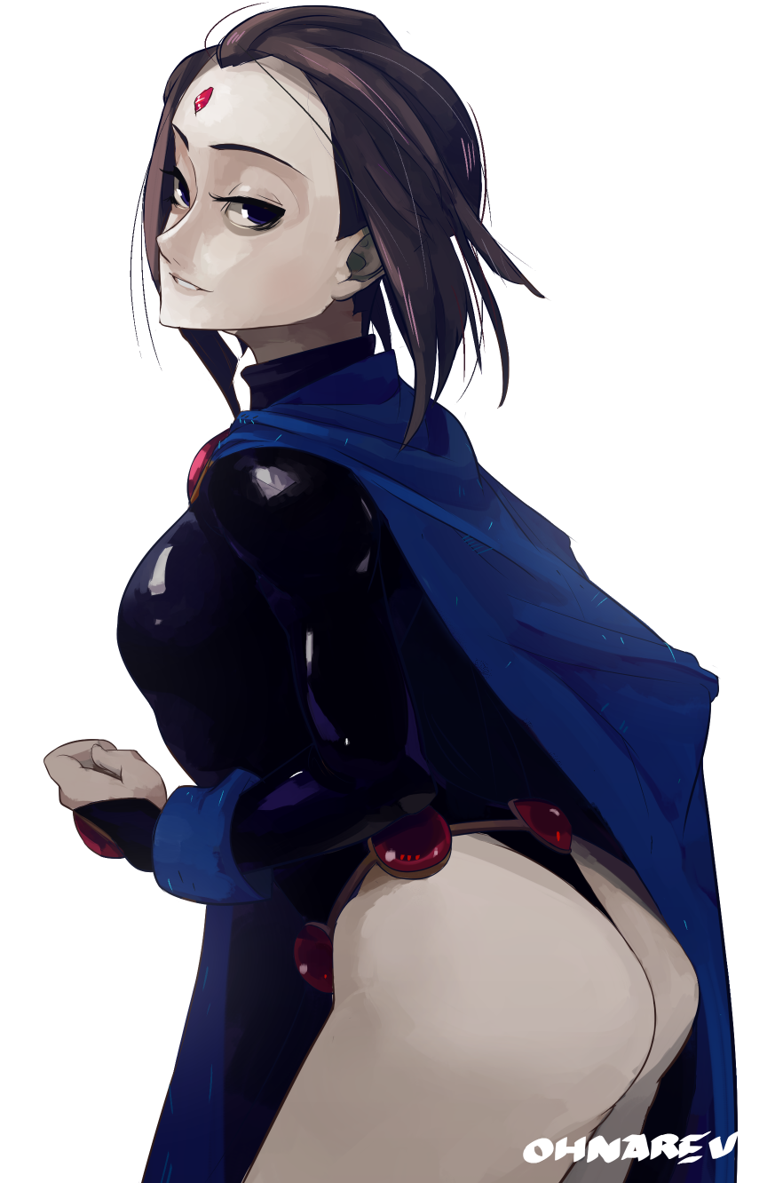 1girl, artist_name, ass, belt, breasts, cape, dc_comics, eyebrows