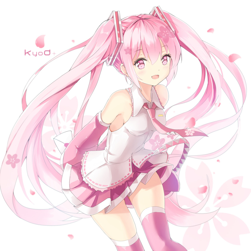 1girl, artist_name, bare_shoulders, blush, detached_sleeves, hatsune_miku, highres, k.syo.e+