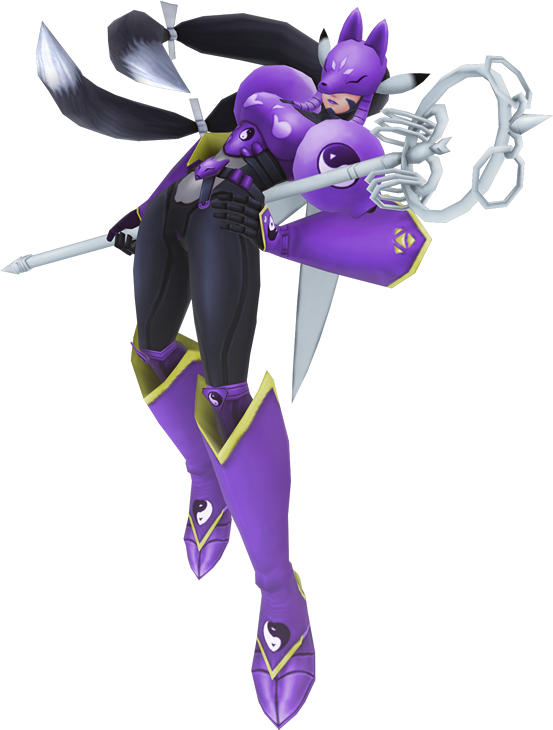 3d, armor, black_hair, bodysuit, boots, digimon, digimon_world_-next_0rder-, facial_mark