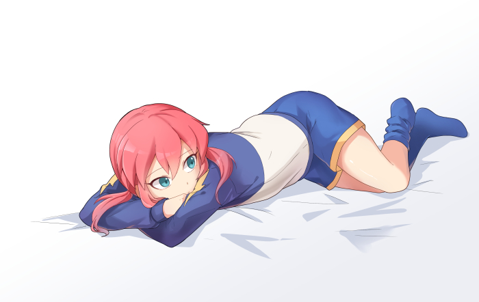 1boy, aqua_eyes, blue_legwear, inazuma_eleven_(series), inazuma_eleven_go, jacket, kirino_ranmaru, long_hair