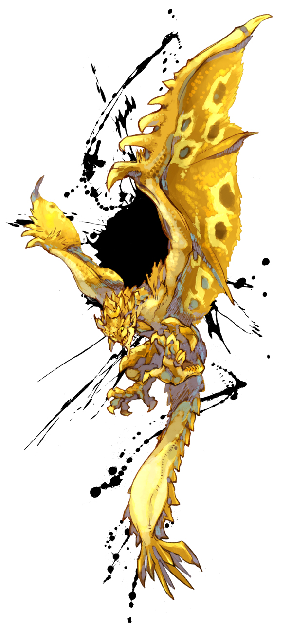 claws, gold_rathian, highres, monster, monster_hunter, rathian, ryuuta_(ipse), scales