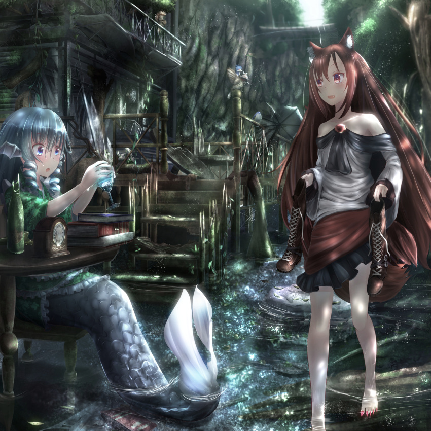 highres, imaizumi_kagerou, pops, touhou, wakasagihime