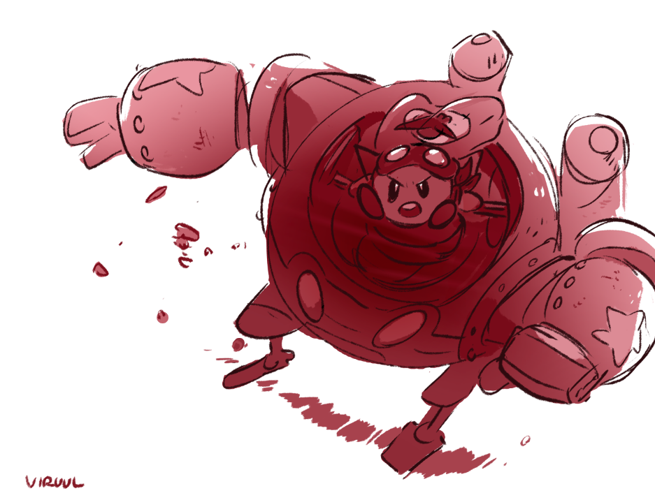 kirby, kirby:_planet_robobot, kirby_(series), parody, tengen_toppa_gurren_lagann