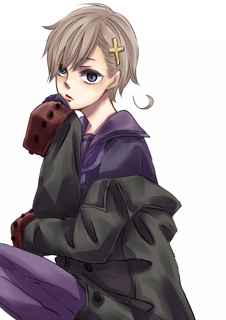 ahoge, axis_powers_hetalia, blonde_hair, cross, kissky, male, norway_(hetalia), purple_eyes