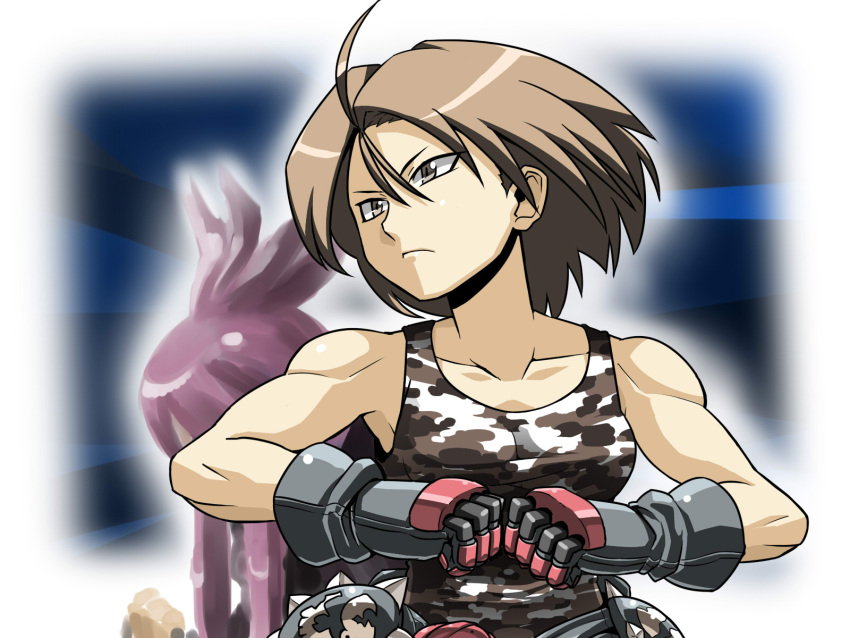 highres, himezaki_aoi, justice_gakuen, kazama_akira, muscle, rival_schools, shiritsu_justice_gakuen, tomboy