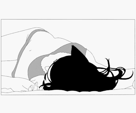 1girl, ahri, animated, animated_gif, artist_request, barefoot, bra, breasts