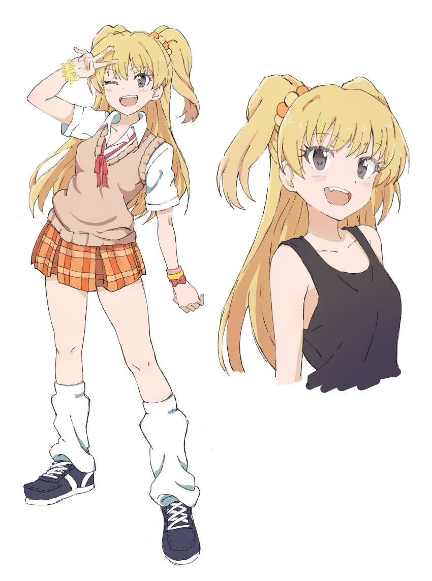 1girl, abancho, absurdres, blonde_hair, green_eyes, highres, idolmaster, idolmaster_cinderella_girls