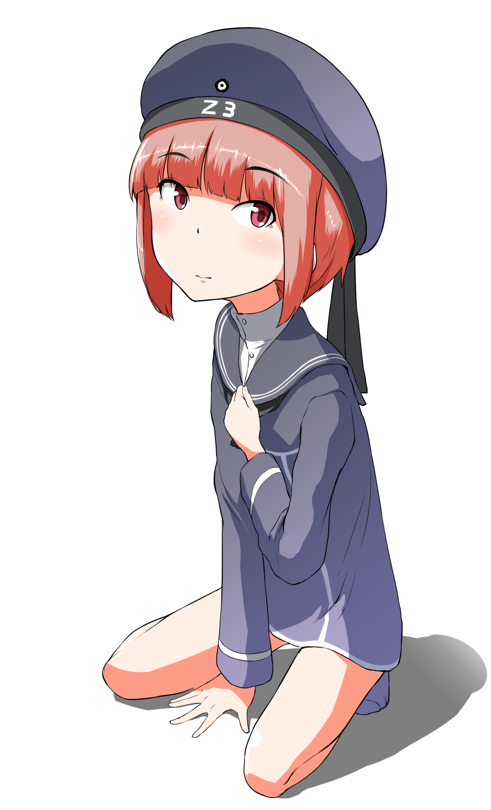 brown_hair, clothes_writing, dress, eyebrows, eyebrows_visible_through_hair, hand_on_own_chest, hat, highres