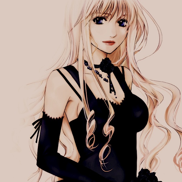 blue_eyes, dcvermeer, dress, elbow_gloves, formal, gloves, jewelry, long_hair, macross, macross_frontier, necklace, sheryl_nome