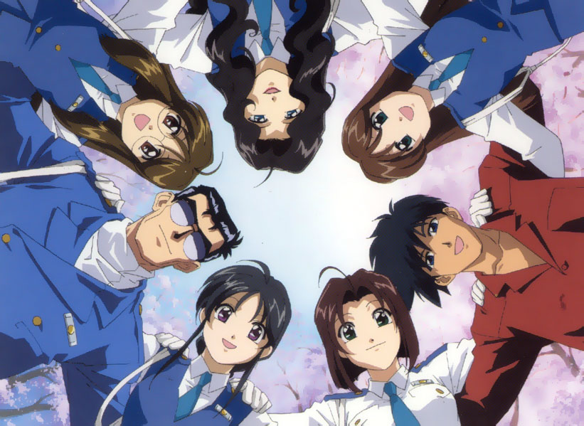 black_hair, brown_hair, kobayakawa_miyuki, nakajima_atsuko, nakajima_ken, nikaido_yoriko, police, police_uniform
