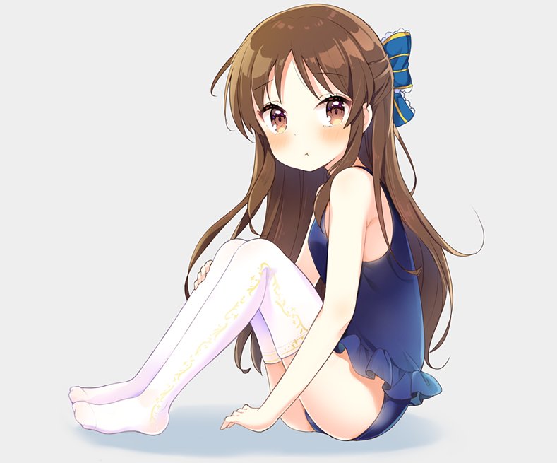 1girl, blush, bow, brown_eyes, brown_hair, hair_bow, idolmaster, idolmaster_cinderella_girls