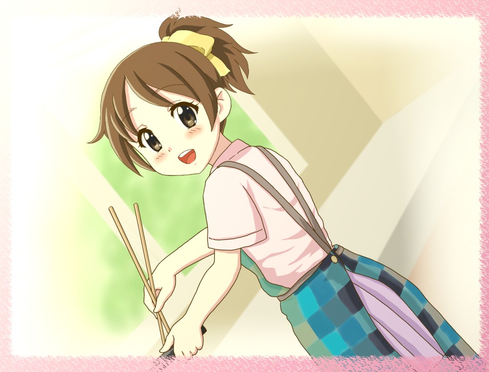 brown_eyes, brown_hair, chopsticks, chunpai, cooking, dutch_angle, hirasawa_ui, k-on!