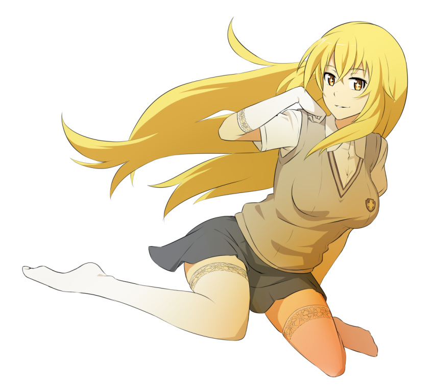 +_+, 1girl, blonde_hair, brown_eyes, elbow_gloves, gloves, jack-barro, long_hair