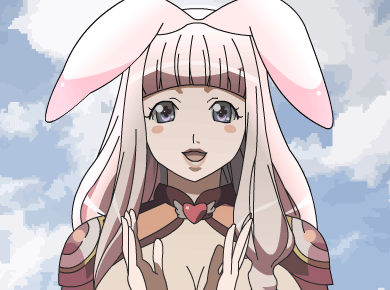 1girl, animated, animated_gif, artist_request, clapping, clouds, cloudy_sky, drawfag
