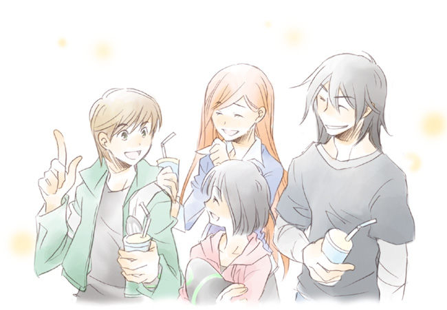 2boys, 2girls, ben_10, ben_10:_alien_force, benjamin_kirby_tennyson, black_hair, bob_cut, brown_hair
