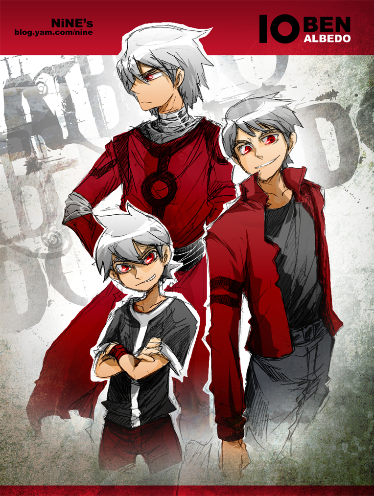 3boys, age_regression, albedo_(ben_10), albino, ben_10, ben_10:_alien_force, ben_10:_omniverse, child