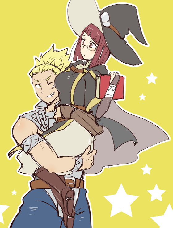 1girl, blonde_hair, book, fire_emblem, fire_emblem:_kakusei, glasses, hat, miriel_(fire_emblem)
