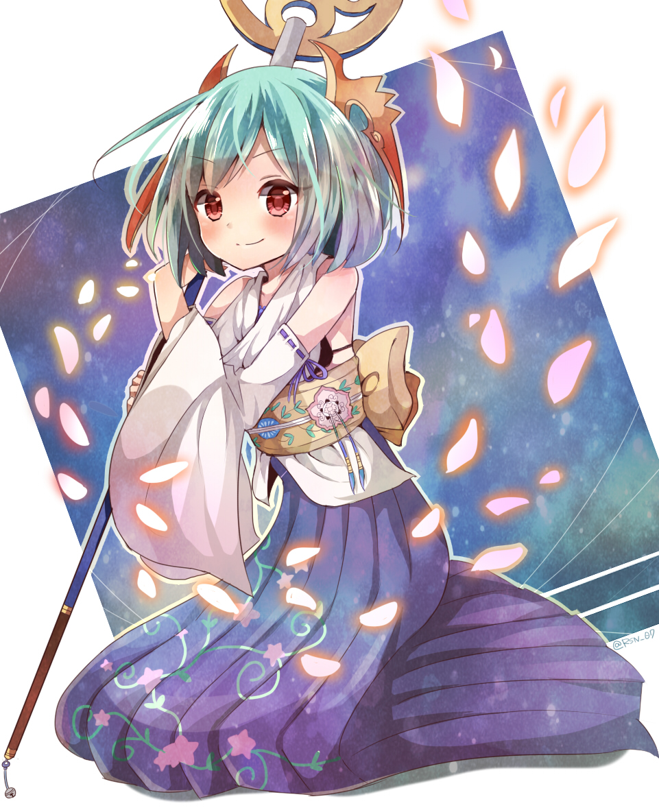 1girl, aqua_hair, bare_shoulders, cosplay, detached_sleeves, final_fantasy, final_fantasy_x, head_fins
