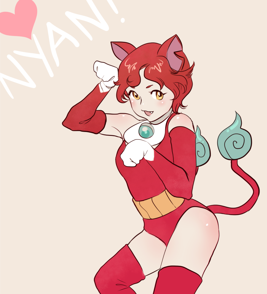 1girl, animal_ears, cat_ears, cat_tail, collar, cosplay, elbow_gloves, fang