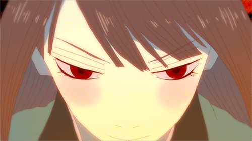 androgynous, animated, animated_gif, bossmonsterbani, brown_hair, chara_(undertale), empty_eyes, english