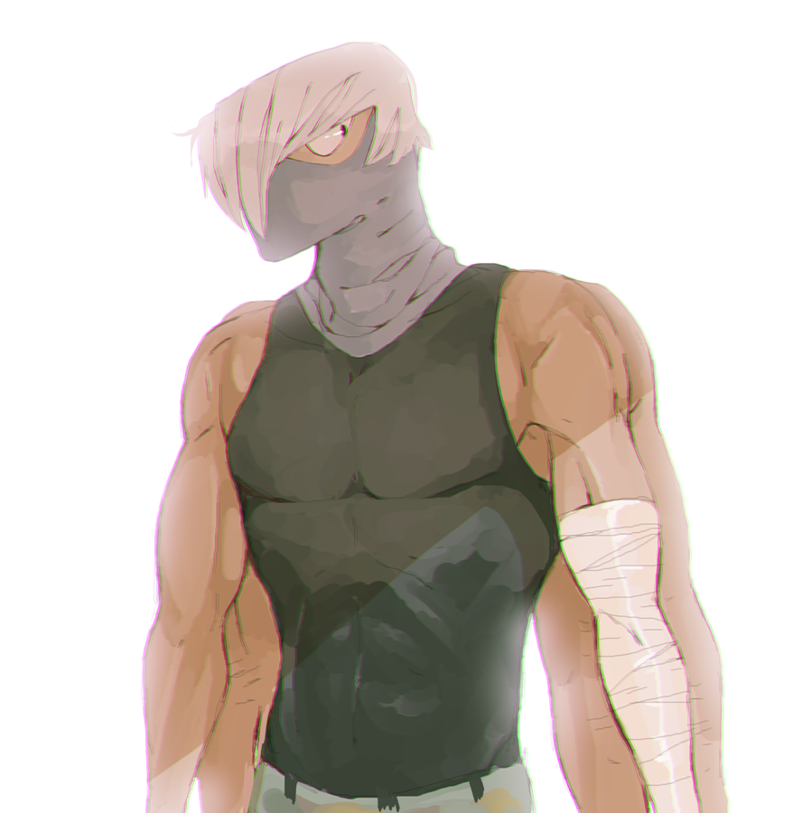 1boy, abs, ammeja, bandages, boku_no_hero_academia, extra_arms, hair_over_one_eye, mask
