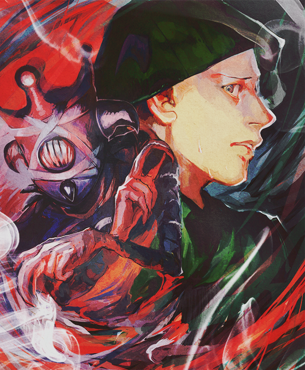 1boy, dainenjiyama_aishou, doobie_wah!, frown, hat, iu, jojo_no_kimyou_na_bouken, jojolion