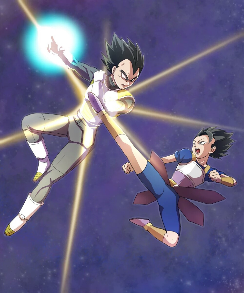 2boys, armor, black_eyes, black_hair, boots, cabba, dragon_ball, dragon_ball_super