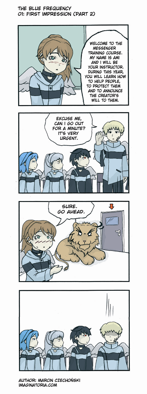 angel, anime, blue, comedy, czechonski, frequency, god, imaginatoria